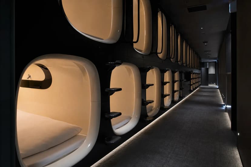 Nine Hours — minimalist next-generation capsule hotel in Tokyo