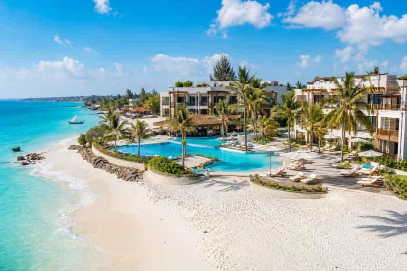 Doubletree by Hilton Nungwi — contemporary beach resort in Nungwi with pool, white sand and the relaxed feel of all inclusive