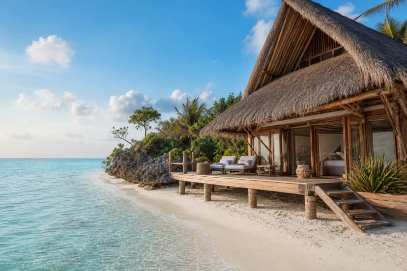 Matemwe Retreat — quiet beachfront retreat in Matemwe with bungalows, coral lagoon and an upscale island calm