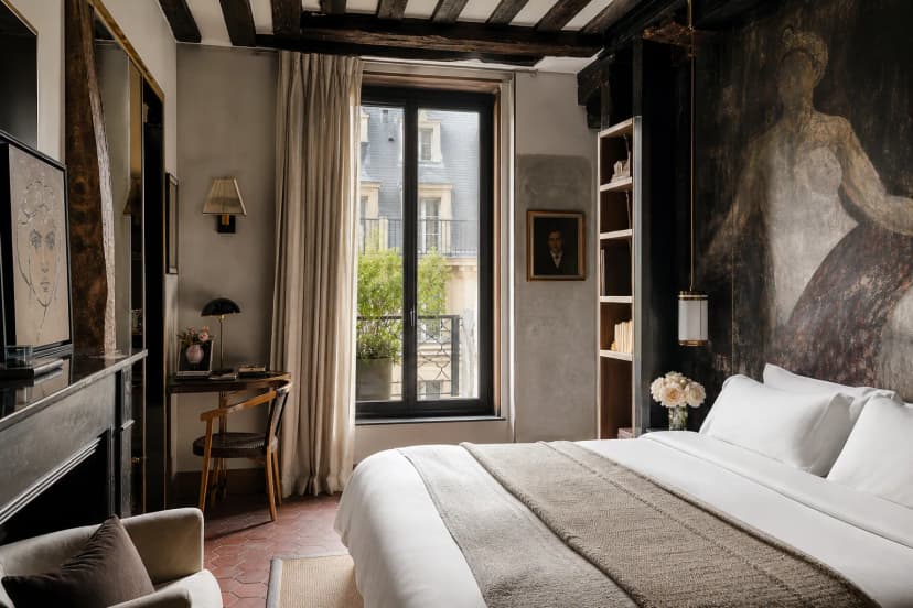 Hôtel du Petit Moulin — stylish boutique hotel in the Marais with artistic French interiors