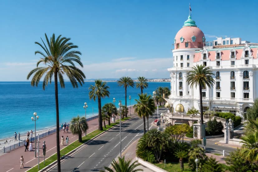 Hôtel Negresco — icon of the French Riviera with belle epoque façade and Mediterranean Sea views
