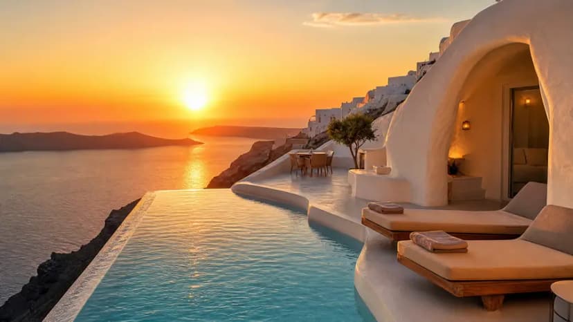 Canaves Oia Epitome on Santorini — cave villa with terrace, infinity pool and caldera view