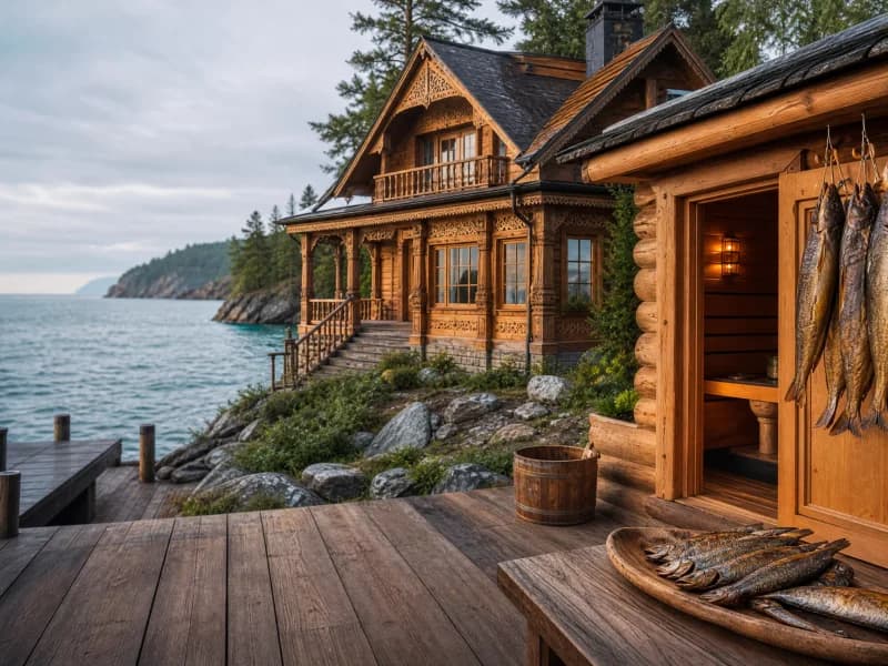 Pribaikalskaya Estate on the shore of Baikal