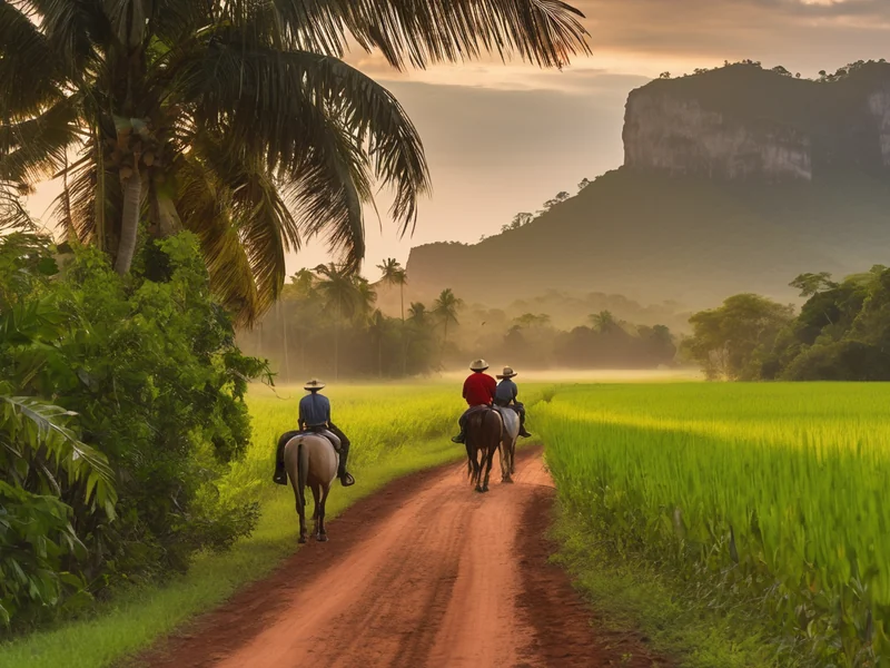 Viñales — tobacco plantations and mogote cliffs in Cuba's national park