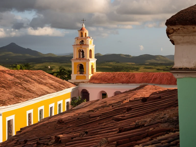 Trinidad — cobblestone streets and pastel façades of the colonial town