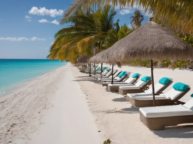 Varadero — endless white beach with turquoise Caribbean water