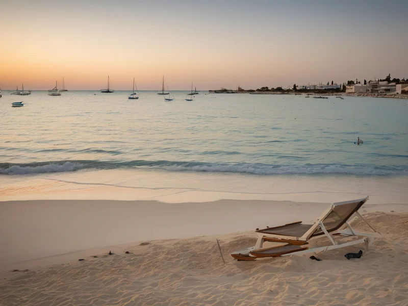 Nissi Beach — legendary Ayia Napa beach with turquoise transparent water and white sand
