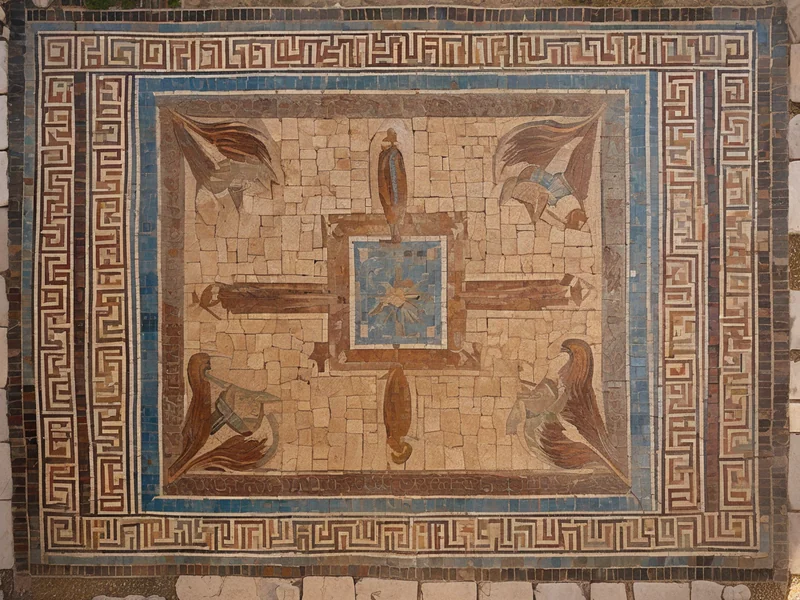 Paphos mosaics — detailed mythological scenes of Villa Dionysios, UNESCO 1st–4th centuries