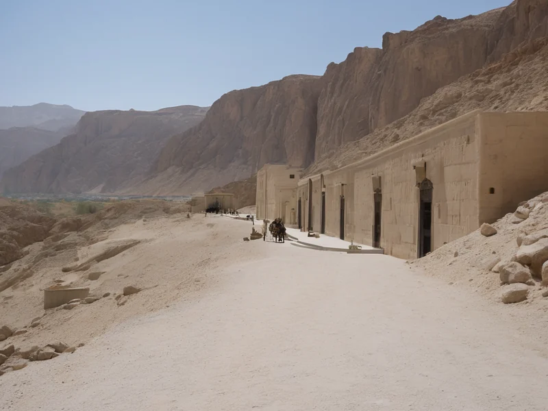 Valley of the Kings — pharaohs' tombs in rocky mountains of the Nile's west bank