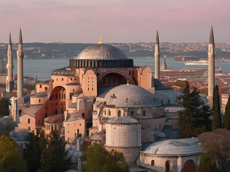 Hagia Sophia — the great dome and golden mosaics in the heart of Istanbul